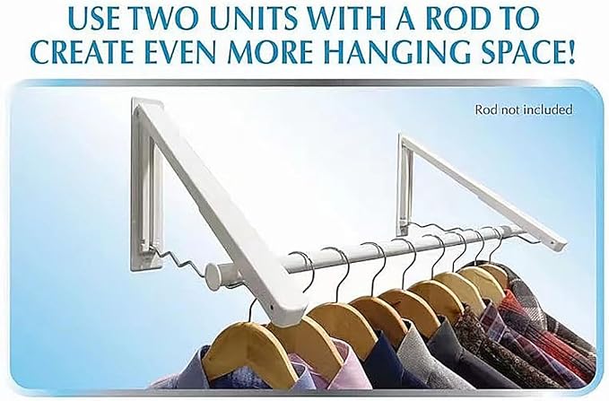 Foldable Clothes Drying RAK - Collapsible Laundry Racks for Drying Clothes with Hangers - Portable Clothes RCK Drying - Space-Saving Laundry Drying Rac Wall Drying Rack