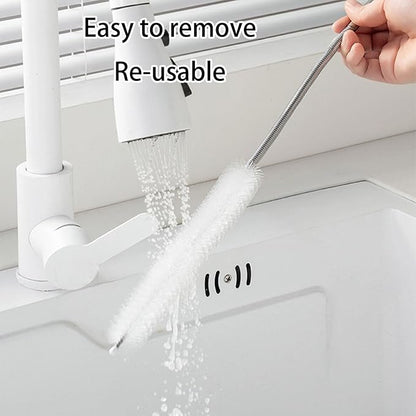 2PCS Multiuse Drain Cleaner for Kitchen Bathroom Sink Drain Unclogging Efficient Removal of Hair Greases Food Debris