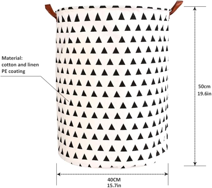 1PC Folding Laundry Basket Round Storage Bin Bag Large Hamper Collapsible Clothes Toy Basket Bucket Organizer Large Capacity