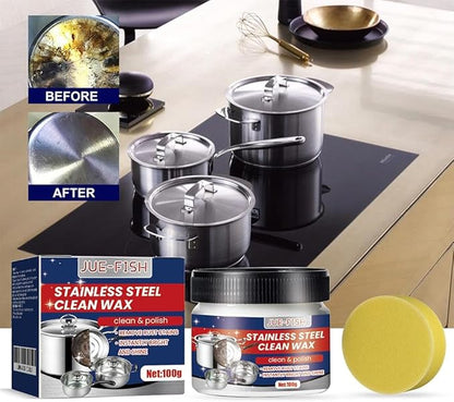 2PCS Stainless Steel Scratch Remover for Appliances, New Magical Nano-Technology Stainless Steels Cleaning Paste, Convenient Appliance Cleaner for Fridge,Stoves,Sinks and Metal Products