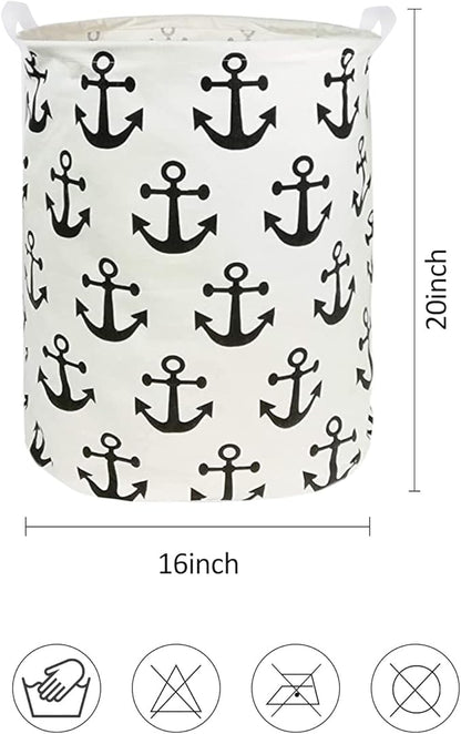 Collapsible Laundry Basket in Bedroom Waterproof Laundry Hamper in Bathroom Large Laundry Bag in College Dormitory Cloakroom Livingroom Nursery Organizer Toy Bin