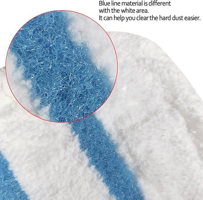 5 Pack Washable Pads Replacement/Fit for Black+Decker Steam Mop 1600 Series, HSMC1300FX HSMC1321 HSMC1361SGP BDH1855SM BDH1760SM BDH1765SM BDH1720SM BDH1725SM Model # SMP20