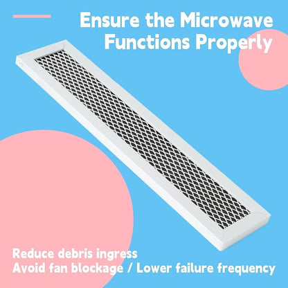2Pcs Microwave Filters Compatible with Frigidaire FGMV17WNVFA FMV152KSA FMV152KBA FMV152KMA FMV152KQA FMV152KWA FMV157GBA Microwave Oven Charcoal Filter Replacement Part