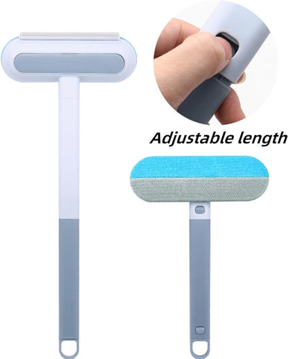 2PCS Pet Hair Remover Brush, 3-in-1 Cat and Dog Hair Removal Brushes With 17 Inch Long Handle, Multifunctional Washable Cat Hairs Remover Brush for Furniture, Couch, Carpet, Clothes and Laundry