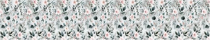 Green Leaf Wallpaper Border 196x4 Inch Peel and Stick Wall Border Removable Vinyl Wall Trim Nature Botanical Pattern for Kitchen Bathroom Bedroom Living Room Decor