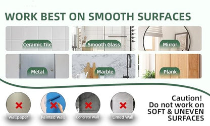 Stainless Still Suction Cup Hooks for Shower, Bathroom, Kitchen, Glass Door, Mirror, Tile – Loofah, Towel, Coat, Bath Robe Hook Holder,(2-PCS), Matte Black