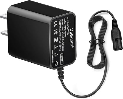 UpBright 2-Prong 9V AC/DC Adapter Compatible with LABIGO LA1 Pro LA1Pro Model KS-2619 KS2619 7.4V 2500mAh Li-ion Battery Electric Spin Scrubber Cordless Cleaning FD DK10-090-0650 Power Supply Charger