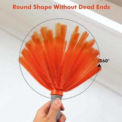 Ceiling Fan Cleaner, Extended Duster with Aluminum Pole, Adjusts 15 to 144 Inch for Bookshelves, Windows