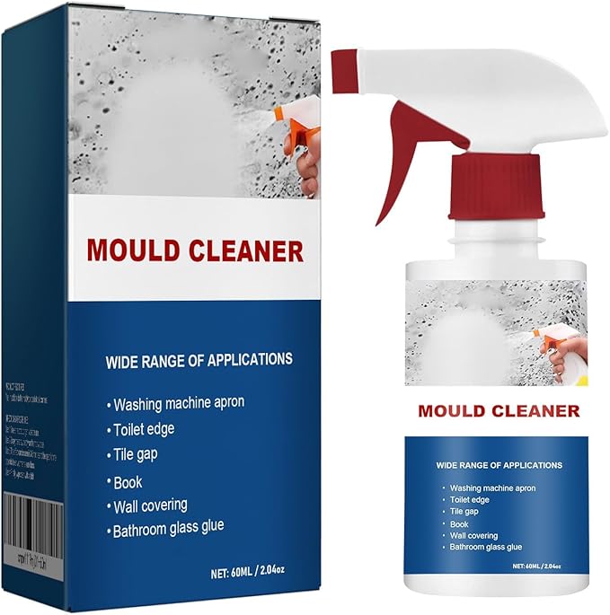RAINPOT Mould Cleaner Spray Powerful Foam Cleaning Spray | Multi-Surface Fast-Acting Stain Remover for Kitchen, Bathroom, Wall and Tile Cleaning, No Scrubbing Required (1, 2.04oz)
