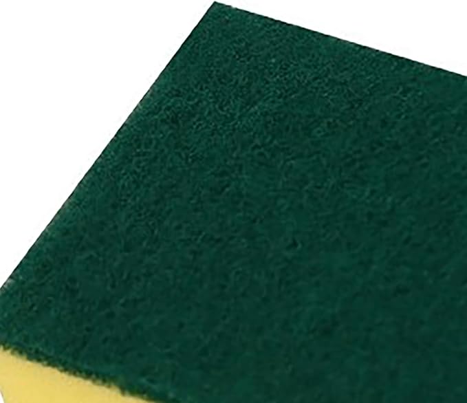 Double Sided Cleaning Sponge, Strong Absorbent Heavy Duty Scrub Sponge Non Scratching Reusable Dish Cleaning Scrub Sponge for Household Kitchen Bathroom