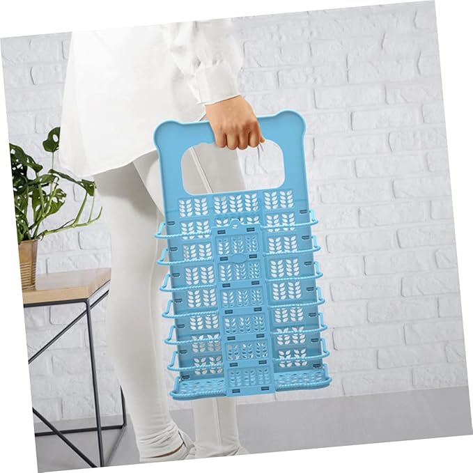 Foldable Laundry Basket with Handles Large Capacity Laundry Hamper Organizer for Dirty Clothes Wall Mountable and Portable Storage Bin for Bathroom and Small Spaces
