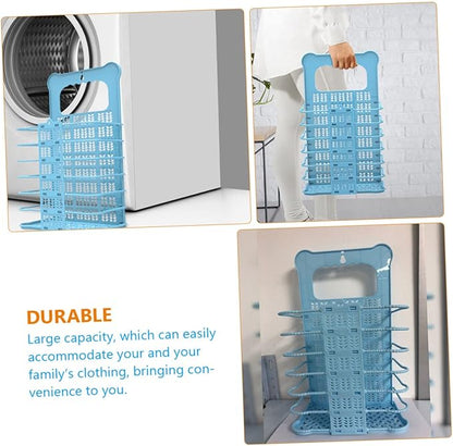 Foldable Laundry Basket with Handles Large Capacity Laundry Hamper Organizer for Dirty Clothes Wall Mountable and Portable Storage Bin for Bathroom and Small Spaces