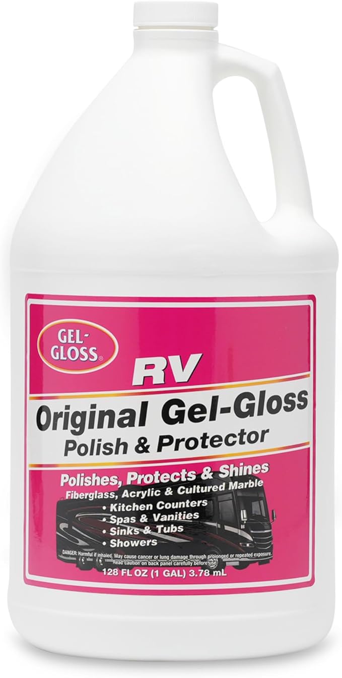 Kitchen & Bath Polish w/Carnauba Cleaner Wax Formulation for a Protective Coating - Removes Water Spots, Light Scratches & Stains While Restoring Color & Shine, 1-Gallon