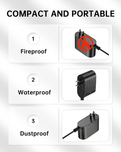 WUKUR 10V Charger for Bissell Pet Stain Eraser 2054 2002 2003 20037 20028 2003A 2164A 2842 2846 2877 3181 3180 3182, Power Adapter for Bissell Cordless Handheld Portable Carpet Vacuum Cleaner 1611736
