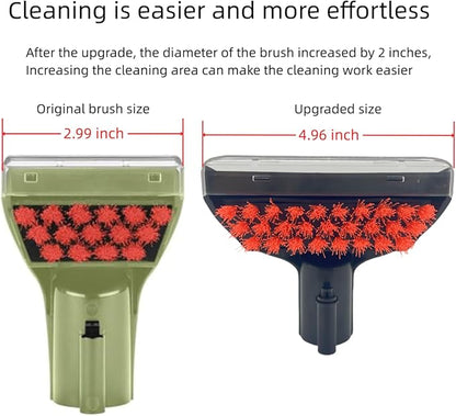 Upgraded 5.3in 1400B Little Green Machine Multi-Purpose Tools Brush detachable Replacement Parts Compatible with bissell 1400B 3194 3353 2458 3588F 1425 Tough Stain Brush Tool Attachments (Black 1+3)