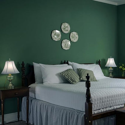 HeloHo 394"X15.7" Solid Green Wallpaper Matte Textured Contact Wallpaper Peel and Stick Self Adhesive Removable Wallpaper Waterproof Paper for Living Room Bedroom Decor
