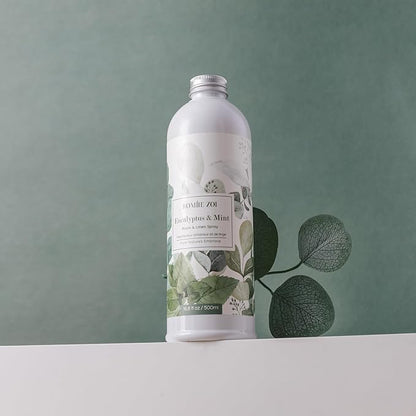 ROMIIE ZOI Eucalyptus Mint Room Spray Refill - 500ml / 16.8 Fl Oz - Soothing Aromatherapy Scent for Spa-Like Relaxation & Clarity - Concentrated Air Freshener