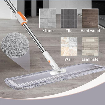 Mop Pads 32 inch Replacement 6 Pack Replacement Refills Washable Microfiber Pads Commercial Reusable Refill Fit for Most Flat Mop Frame