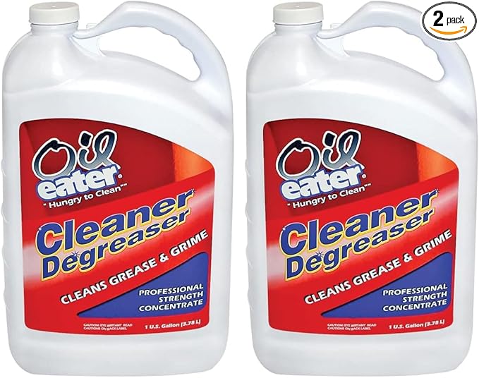 Oil Eater Original 1 Gallon Cleaner,Degreaser - Dissolve Grease Oil and Heavy-Duty Stains – Professional Strength,(Pack of 2)