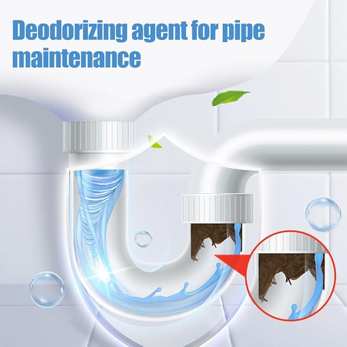 2026 New Sink Drain Cleaner, Multi-functional Powerful Pipe Unclogging Agent, Sink and Drains Cleaner Foam Cleaner for Kitchen Toilet and Pipes Cleaning Tool (1Set)