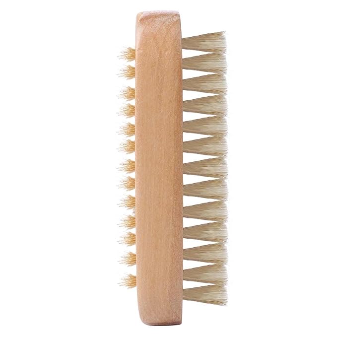 Tbestmax Cleaning Nail Fingernail Brush Wood 2 Side for Manicure Pedicure Women Kids 4 Pack