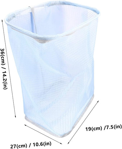 Outanaya Folding Wall-mounted Clothes Storage Basket Lightweight and Multi-functional Dirty Laundry Organizer for Bathroom and Home Design Blue