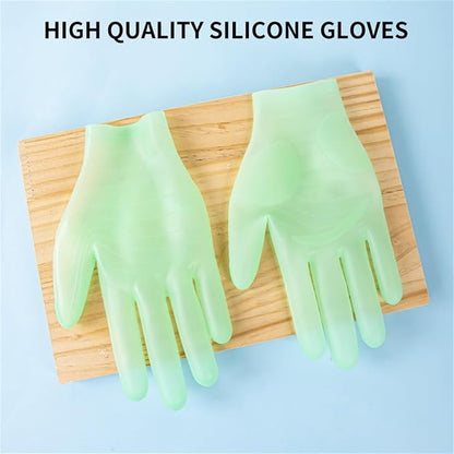 vodvob reusable silicone gloves, finger protectors for epoxy resin casting DIY crafts, household cleaning gloves