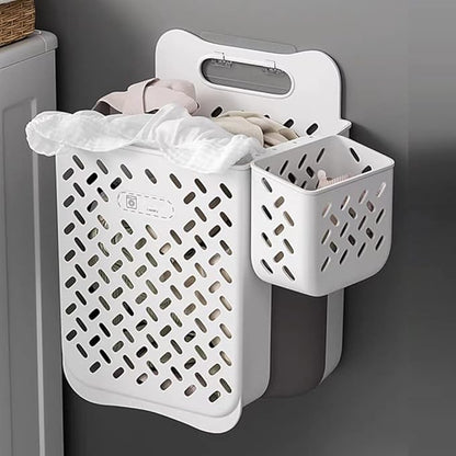 Collapsible Laundry Basket- Large Laundry Basket Hamper with 2 Handles- Space Saving Foldable Storage Container/Organizer (Large)