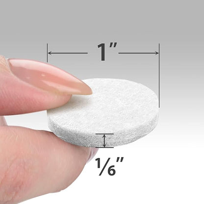 Felt Furniture Pads X-PROTECTOR - 48 Premium Felt Pads Floor Protector - Chair Felts Pads for Furniture Feet Wood Floors - Best Furniture Pads for Hardwood Floors - Protect Your Hard Floors! (White)