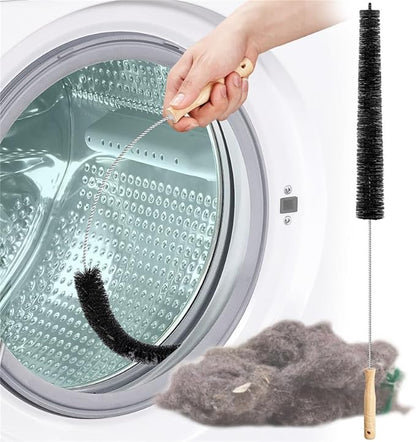 Dryer Vent Cleaner Kit Clothes Dryer Lint Brush Vent Trap Cleaner Home Essentials - 30" Extra Long Flexible Vacuum Clothes Dryer Lint Trap Vent Cleaning Refrigerator Coil Brush (1)