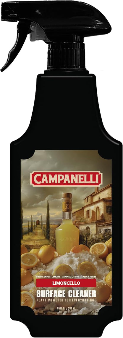 CAMPANELLI Multi-Surface Cleaner Spray – All Purpose Cleaning Spray, Limoncello Scent, 20 oz