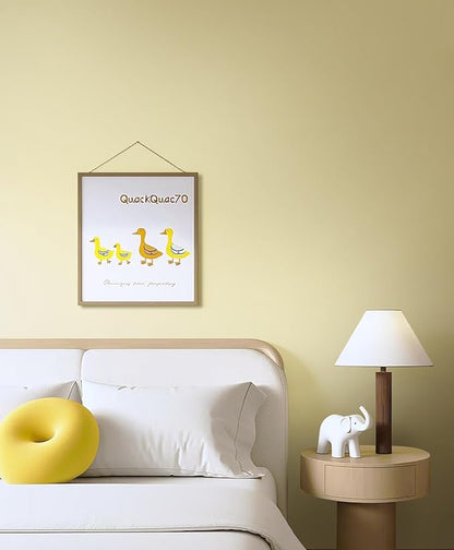 HeloHo Solid Light Yellow Wallpaper Matte Textured Peel and Stick Wallpaper 118"X15.7" Self Adhesive Removable Wall Paper Waterproof Contact Paper for Living Room Bedroom Decor