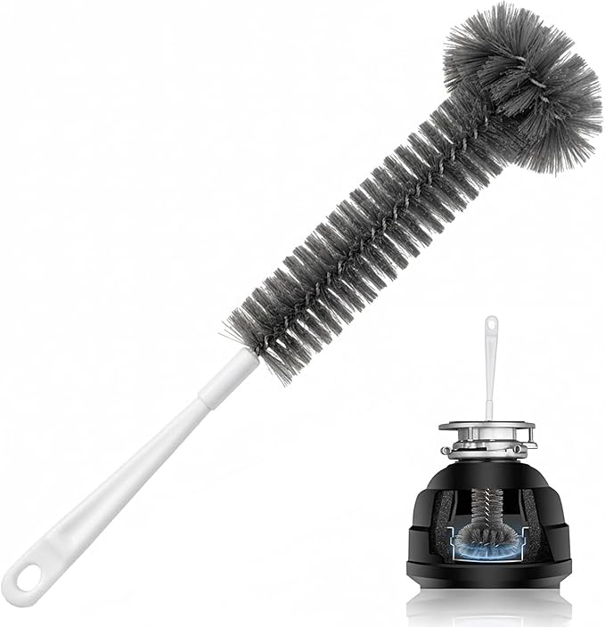 14.6-Inch Long Handle Garbage Disposal Cleaning Brush – Flexible Durable Brush for Deep Cleaning Sink Grinders, Safe Scrubbing Under Blades, Removes Odors and Gunk, Perfect for Kitchen Maintenance