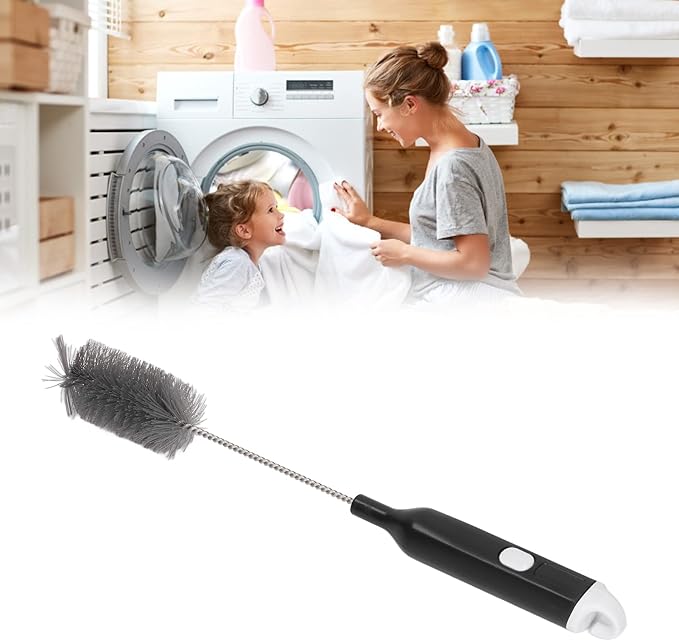 YOUTHINK Dryer Vent Cleaner Brush, Washing Machine Brush with Handle Flexible Refrigerator Coil Brush for Bottle Cup Pipes Sinks Household Kitchen