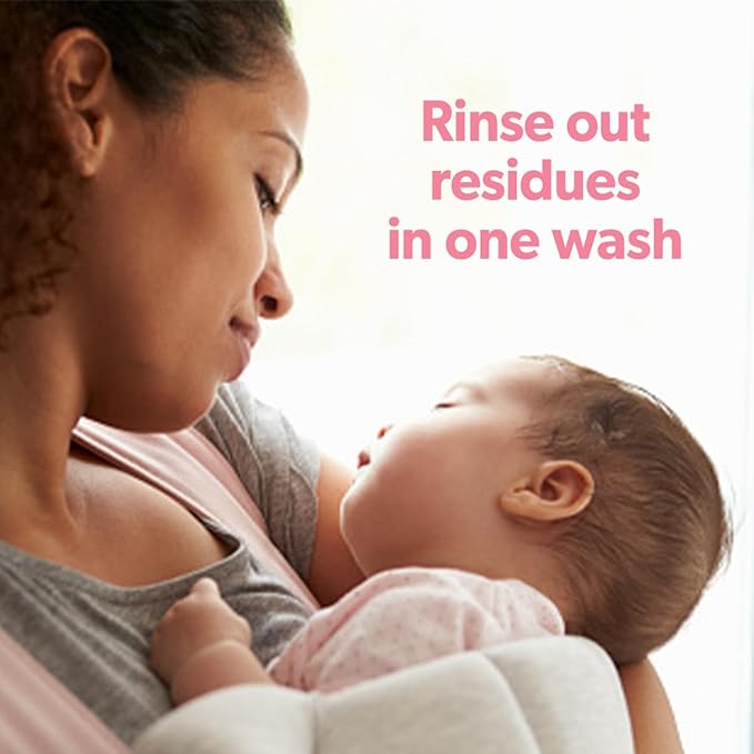 Dreft Baby Gentle Cleansing Fabric Rinse, 48 fl oz, Dermatologist Tested on Sensitive Skin, Odor Remover