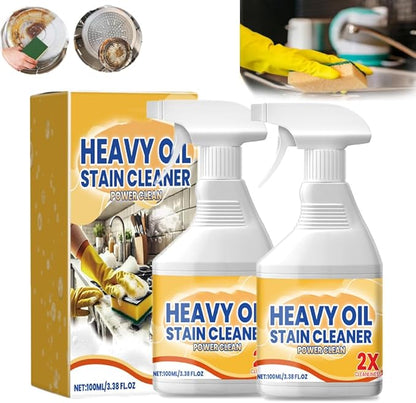 Kitchen Cabinet Cleaners and Polishers, All Purpose Kitchen Heavy Oil Cleaning Agent, Multi-effect Powerful Kitchen Heavy Grease Cleaner for Pots and Pans, Countertops (2pcs)
