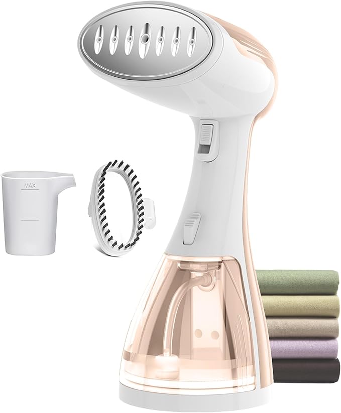 Small Handheld Steamer Iron for Clothes - 1350W Portable Clothes Steamer, Removes Wrinkle with Heat-Resistant & Strong Steam for Different Fabrics, Suit for Home/Office/Travel
