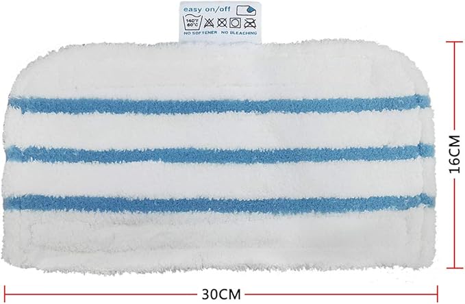 5 Pack Washable Pads Replacement/Fit for Black+Decker Steam Mop 1600 Series, HSMC1300FX HSMC1321 HSMC1361SGP BDH1855SM BDH1760SM BDH1765SM BDH1720SM BDH1725SM Model # SMP20