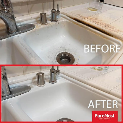PureNest Super Easy Seal Stain Cleaner – No-Scrub Formula – Removes Stains from Seals, Sillicone Caulking, Shower Walls, Bathtubs, Refrigerator Gasket & Front Load Washer Seal – 5.3 oz