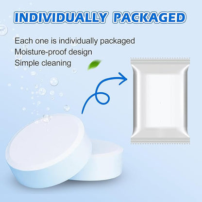 Automatic Toilet Bowl Cleaner Tablets–Fresh Scent,Long-Lasting Clean–Safe for Tanks&Pipes Deodorizing and Descaling –Bathroom Cleaner Against Tough Stains Keeps Bowl Clean Between Washes-50 PACK-1111