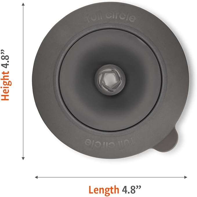 Full Circle Sinksational Sink Strainer - Stainless Steel Mesh, Prevents Clogs, Kitchen Sink, Eco-Friendly, Durable - Gray