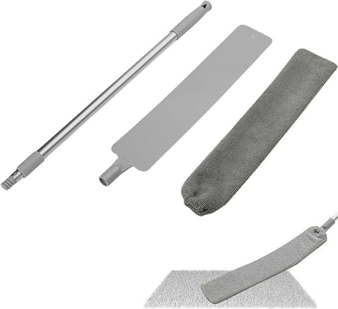 Under Appliance Cleaning Brush – Extendable Gaps Duster with Long Handle, Flexible Dust Cleaner for Tight Spaces and Hard-to-Reach Areas | Perfect for Kitchen, Bedroom, Living Room, Home Maintenance