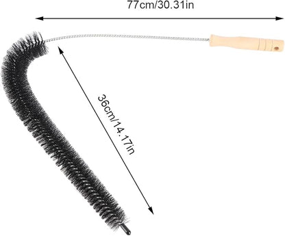 Dryer Vent Cleaner- 72cm Flexible Long Rod Brush-Sewer Drain Brush/Radiator Refrigerator/Washing Machine Tool Coil Brush for Dirt Dust Lint Blockage Removal