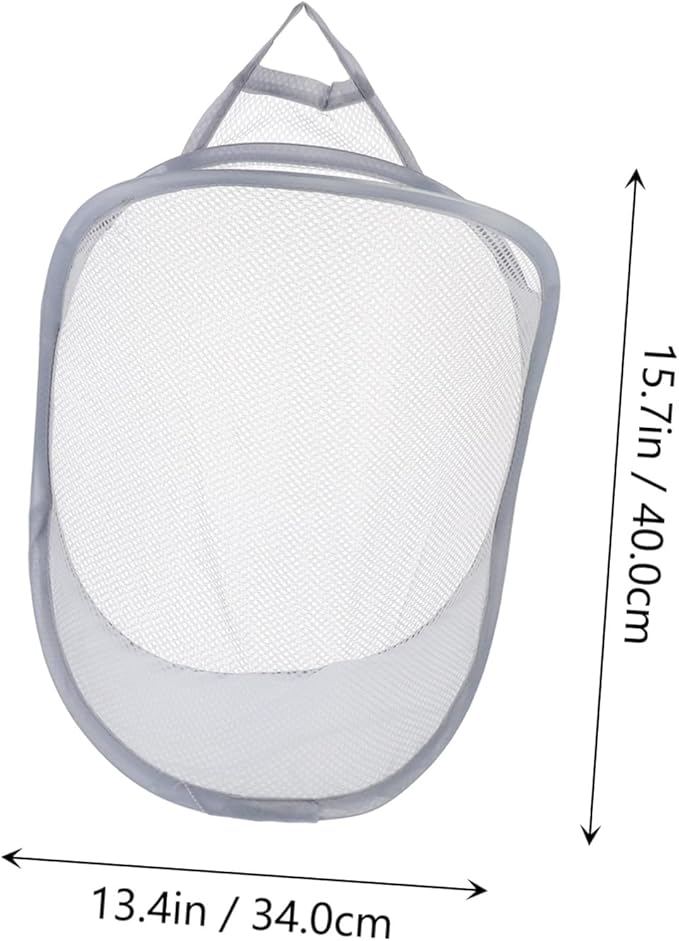 2pcs Wall-mounted Folding Laundry Baskets Breathable Sundries Organizer for Clothes and Toys Lightweight Storage for Home Easy Installation Grey Design