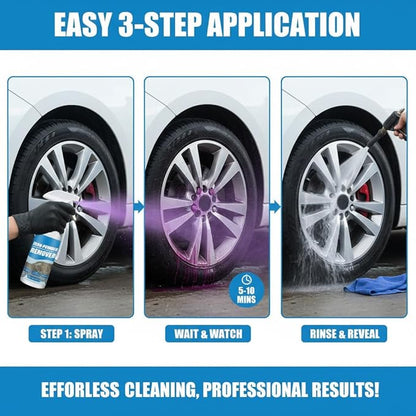 2026 New Multi-functional Quick-acting Rust Removal Spray, Fast-acting Spray to Remove Iron, Portable Car Rust Removal for Metal, Tools, Cars, Chains (3PCS)