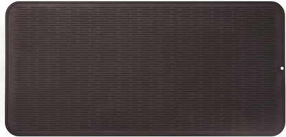 MicoYang Silicone Dish Drying Mat for Multiple Usage,Easy clean,Eco-friendly,Heat-resistant Silicone Mat for Kitchen Counter or Sink,Refrigerator or Drawer Liner Coffee 5XL 36inches x 18inches