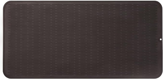 MicoYang Silicone Dish Drying Mat for Multiple Usage,Easy clean,Eco-friendly,Heat-resistant Silicone Mat for Kitchen Counter or Sink,Refrigerator or Drawer Liner Coffee 5XL 36inches x 18inches