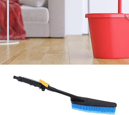 Automotive Brush, Carpet and Upholstery Cleaning Brush, Floor Brush, Scrub Brush for Car Interior and Home with Detachable Handle