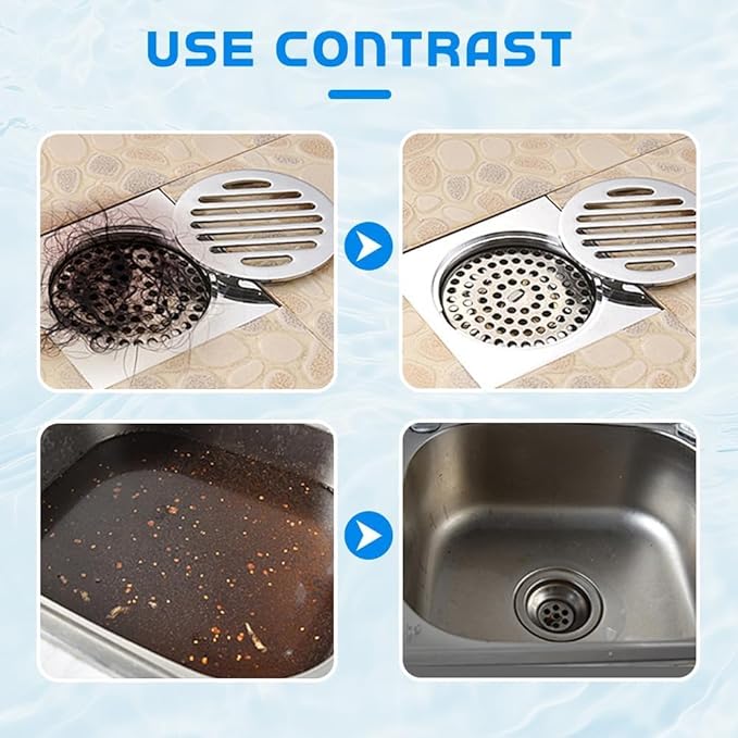 Sink Drain Cleaner, 2025 New Sink and Drains Cleaner, Multi-functional Sink and Drains Cleaner Powder Cleaning, Drain Cleaner Foam Cleaner, Powerful Pipe Dredging Agent for Home Kitchen Toilet (1PC)
