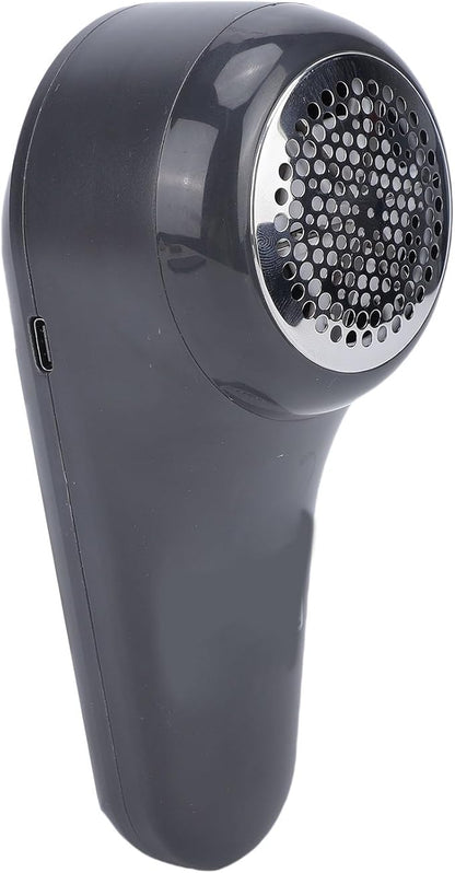 Alomejor Fabric Shaver, Electric Rechargeable Lint Remover with 6 Blades and Battery Display for Sweaters Clothing Furniture Blankets (Grey Purple)